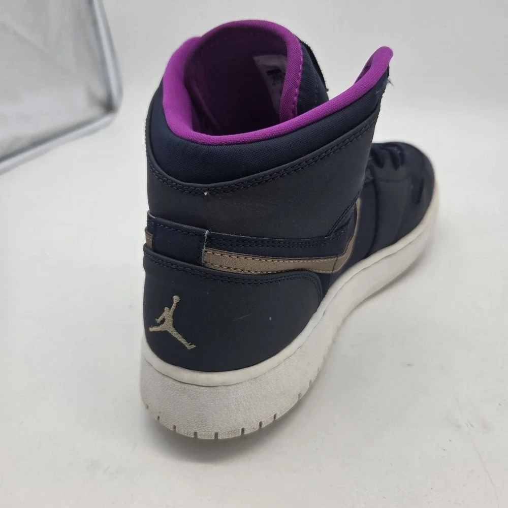 Nike Air Jordan 1 Retro Hi GS Maya Moore Blue Basketball Shoes 9.5Y